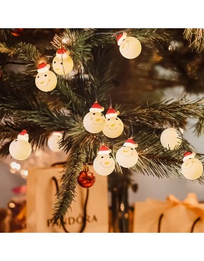 Guirlandes lumineuses de Noël,10 LED éclairage du bonhomme de neige de Noël,lumières de Noël,pour la fête,nouvel an,anniversaire,mariage,guirlande de décoration d'éclairage,Cadeau Noël DéCorations B09F6DBQH4