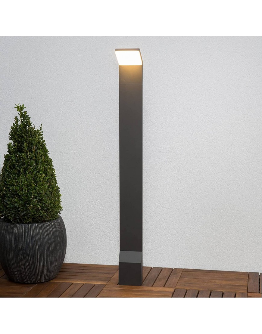 LED Eclairage Exterieur 'Nevio' Moderne en Noir en Aluminium 1 lampe,à | Luminaire Exterieur Lampe Jardin Borne Lumineuse Exterieur B077QKC143