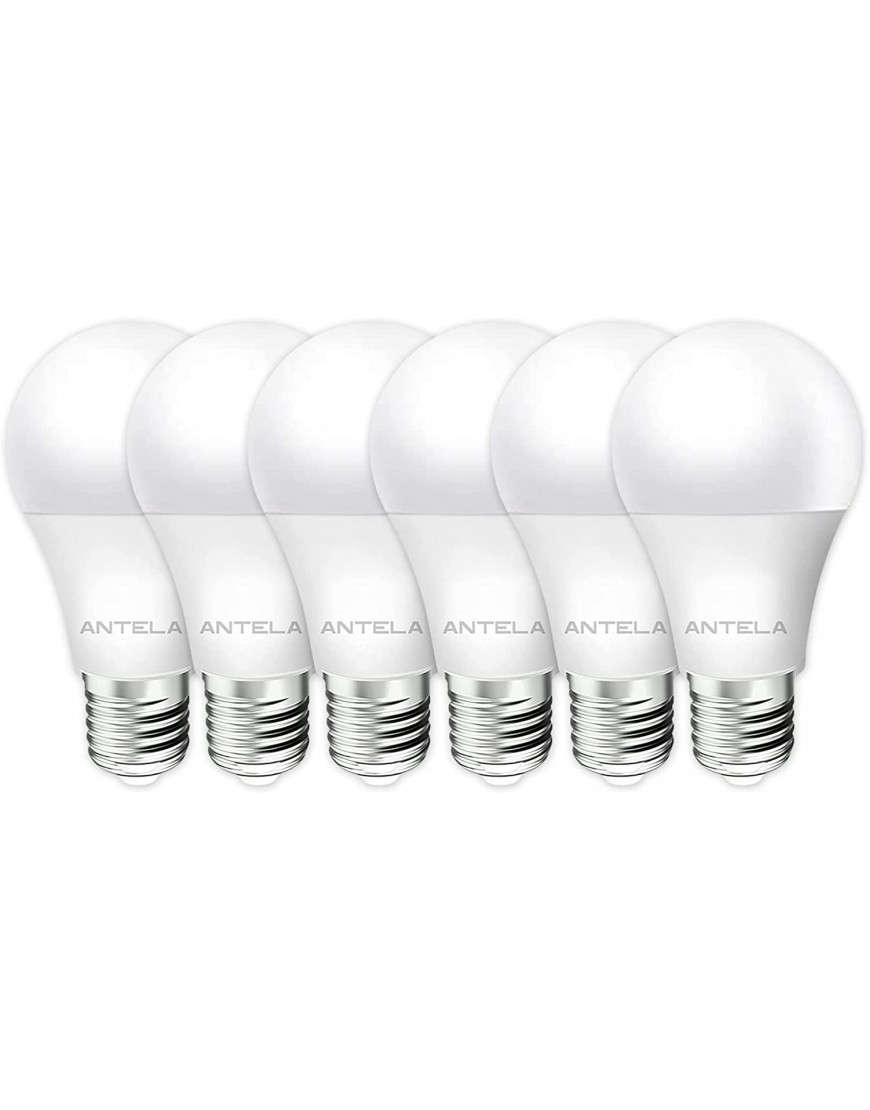 Ampoule LED E27 8,5W 6500K 806LM Blanc Froid ANTELA A60 60W Equivalent à Incandescence Non-Dimmable Lot de 6 B09SG58ZC6