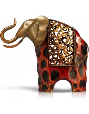 Tooarts Ornement sculpture éléphant cadeaux métal B01HPK6V6Y