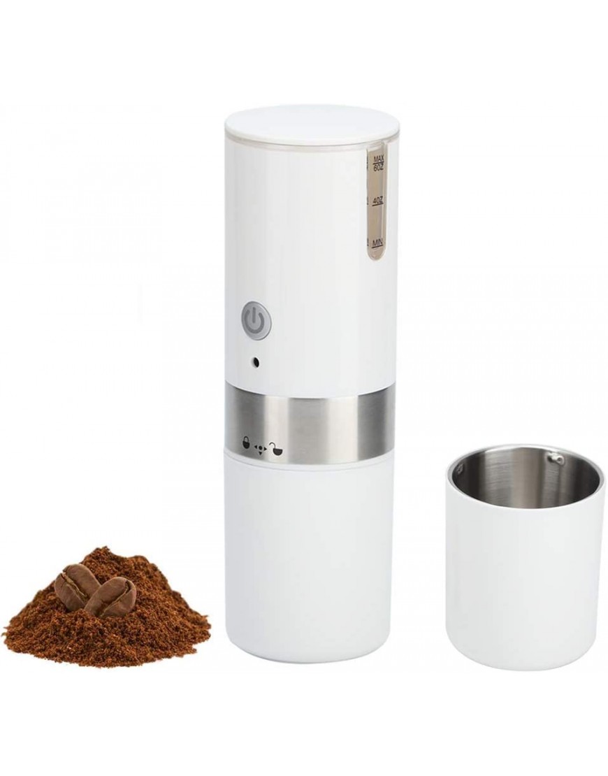 Mini cafetière machine à expresso portable entièrement automatique en acier inoxydable machine à capsules de café électrique à chargement USB pour les voyages en plein air camping blanc B08HR24961