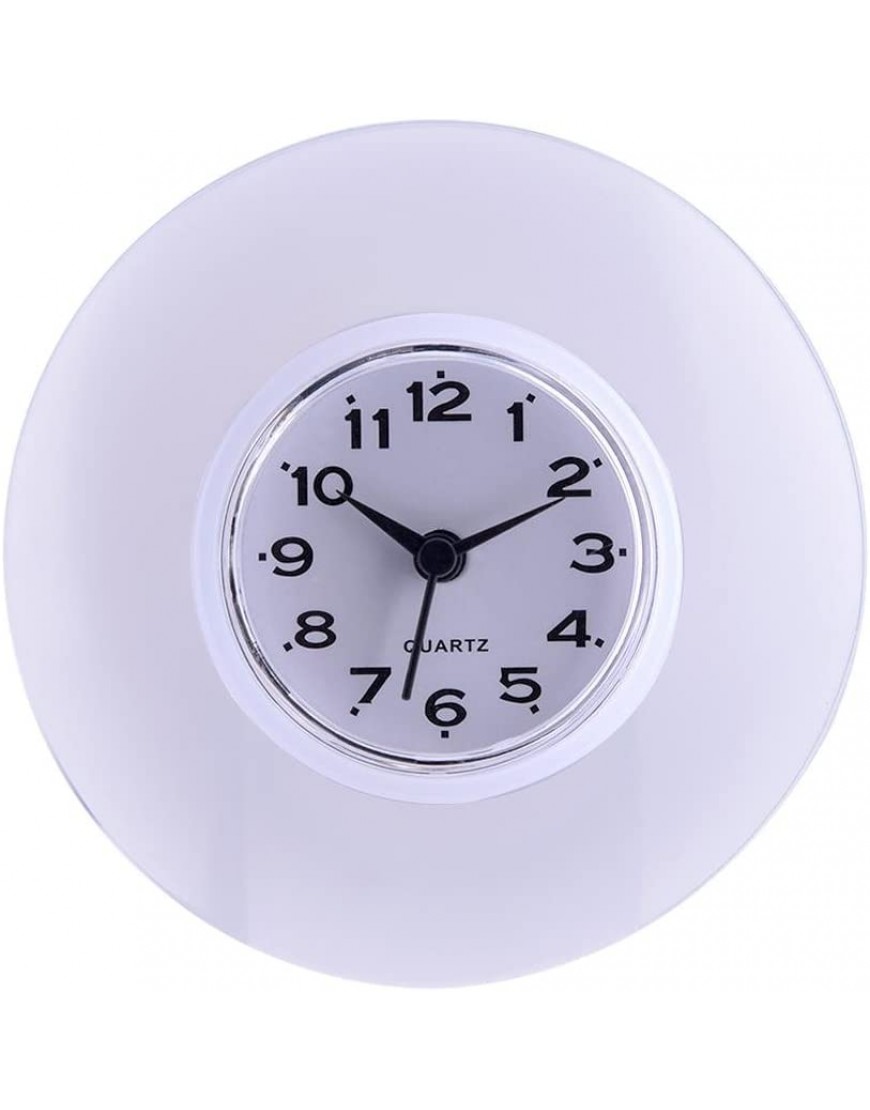 Horloge de Salle de Bain avec Ventouses – Pendule Murale pour Douche à Accrocher ÉtancheBlanc B07BF7NRDH