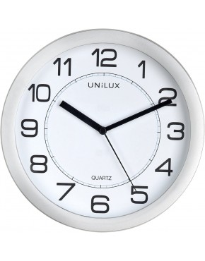 Unilux Attraction Horloge Murale Magnétique avec Système Quartz Silencieuse Diamètre 22 cm Gris métal B0792T2X3N